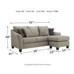 Kestrel Queen Sofa Chaise Sleeper - Image 5
