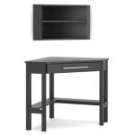 Otaska Home Office Corner Desk with Bookcase