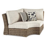 Beachcroft Outdoor Curved Corner Chair with Cushion