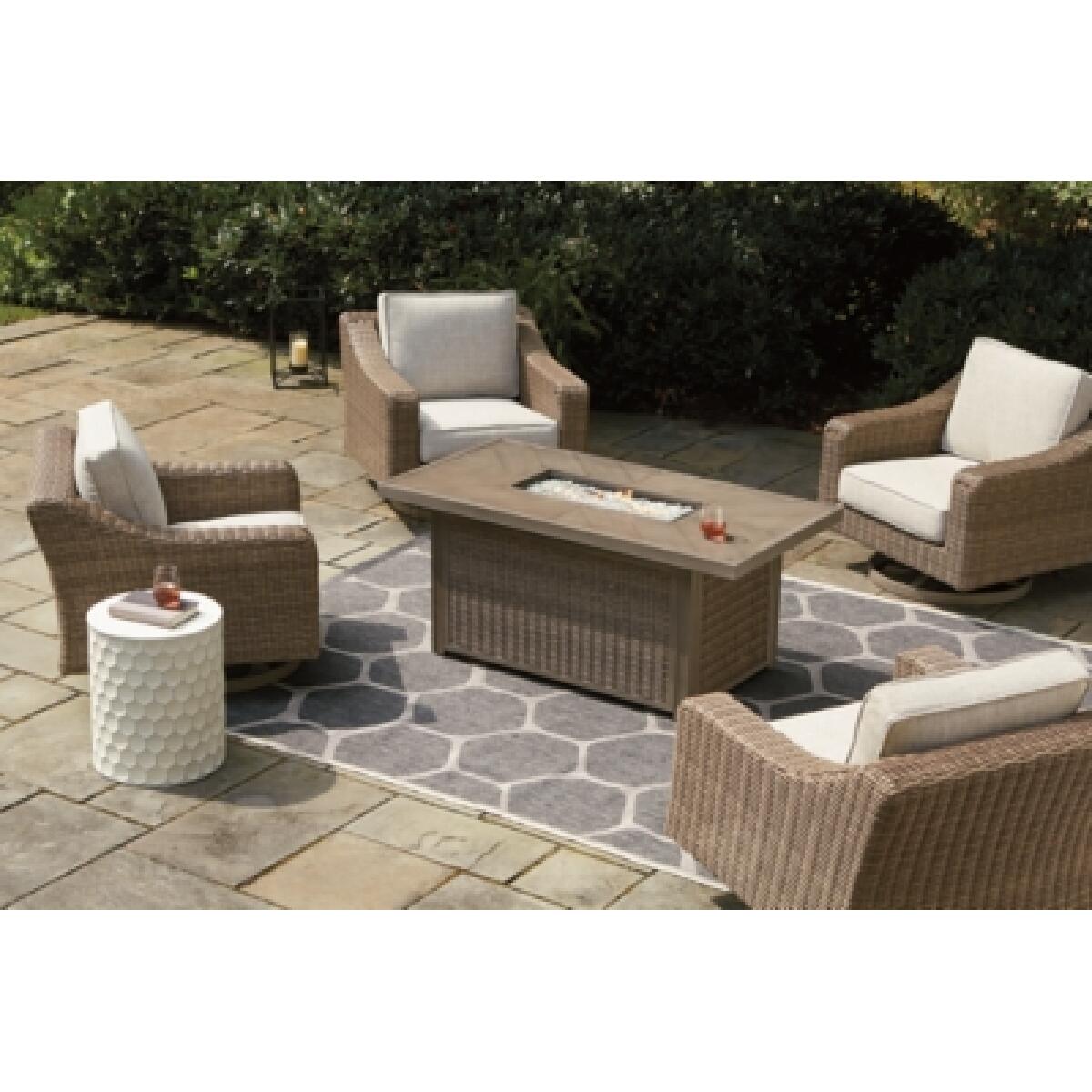 Beachcroft 5-Piece Outdoor Fire Pit Table with 4 Chairs – Harding's ...