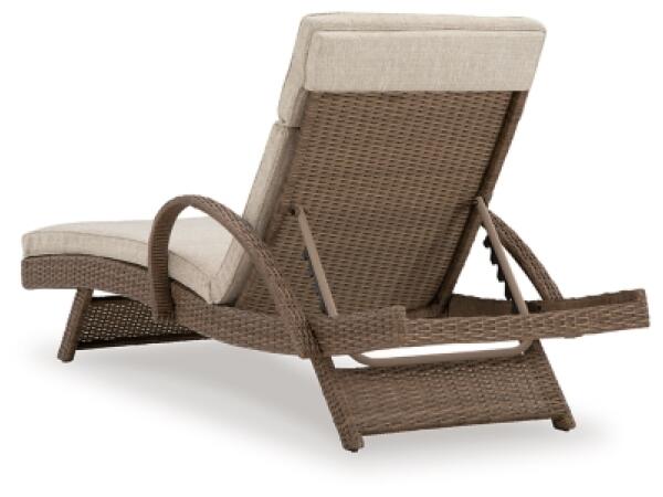 Beachcroft Outdoor Chaise Lounge with Cushion - Image 9