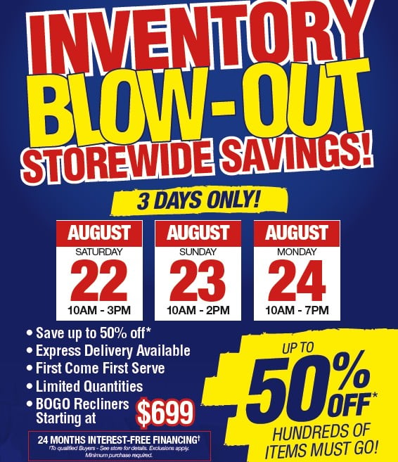 Inventory Blow-Out 2