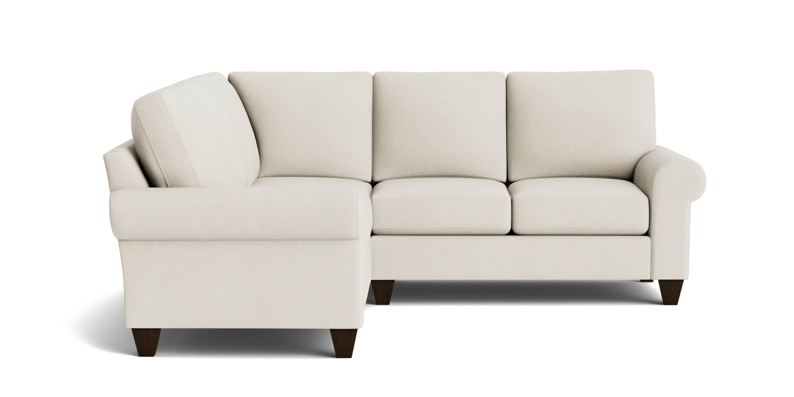 True Custom™ True Custom® Large Roll Arm L-Shaped Sectional – Harding's ...