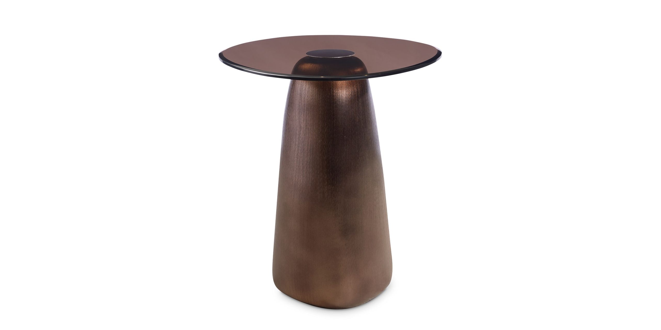 Pantheon Glass Top End Table