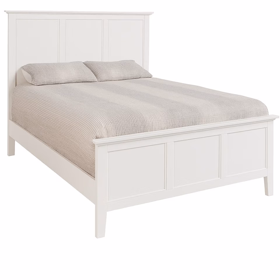 Queen Lancaster Bed in Pure White - BD08-702QF