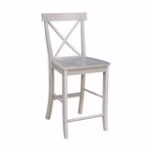 Dining Essentials - X-Back Stool in Taupe Gray - Image 3