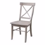 Dining Essentials - X-Back Chair in Taupe Gray - Image 3