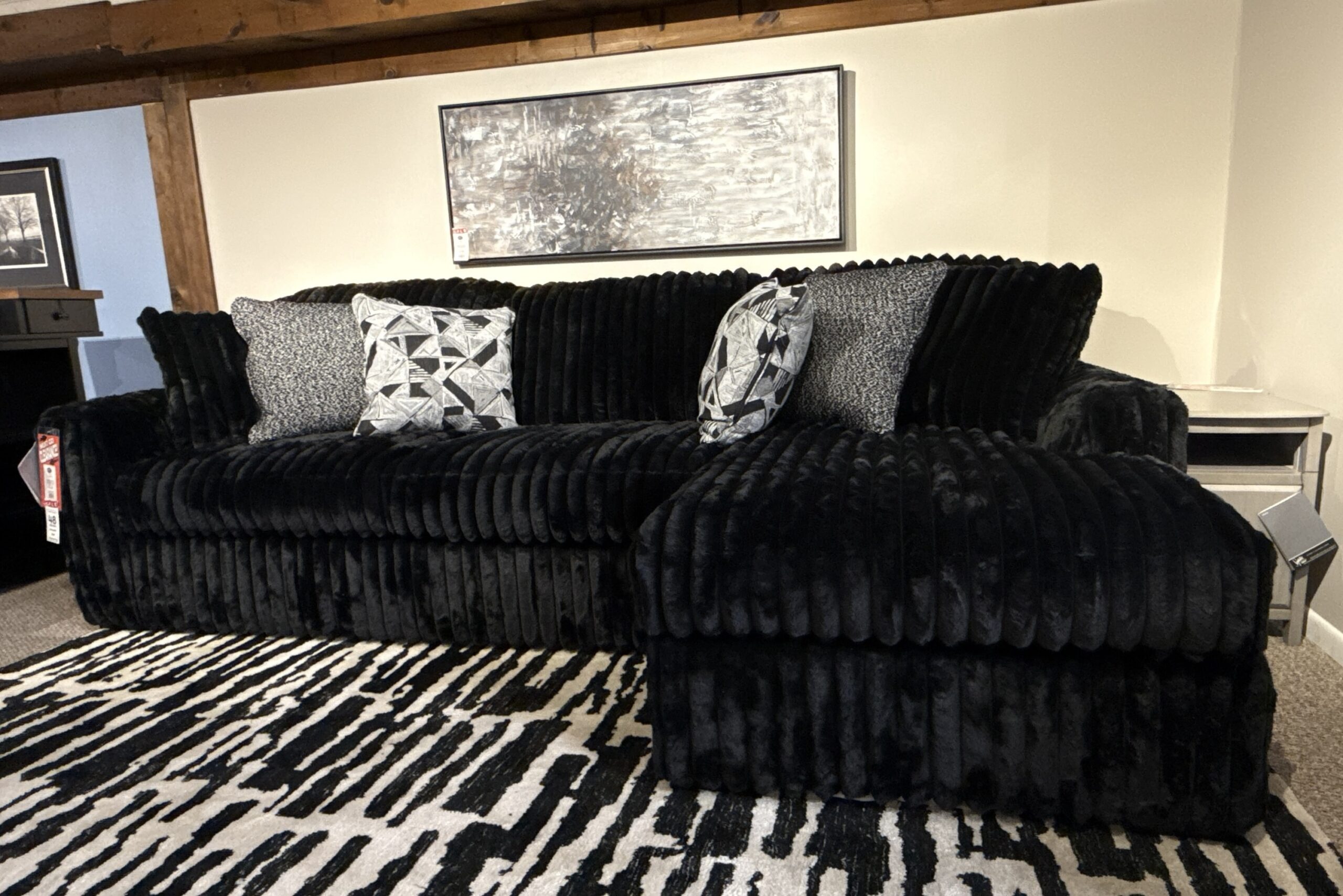 Midnight Madness 2 Piece Chaise Sectional