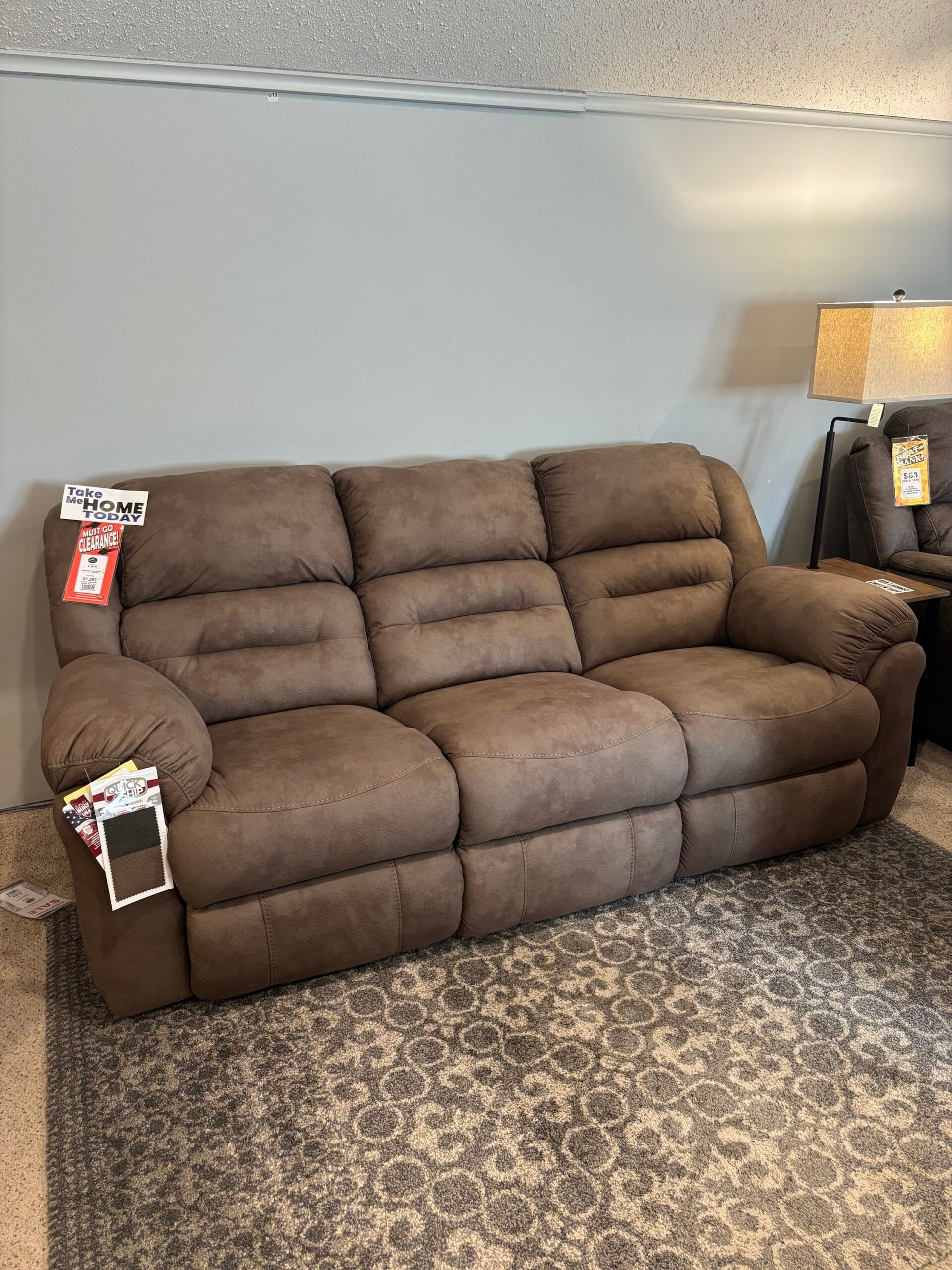 img_9672 Gambler Manual Reclining Sofa in Truffle - Image 1