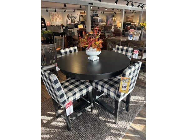 Canadel Gormet Pub Height 48” Table w/ Leaf and 4 Stools