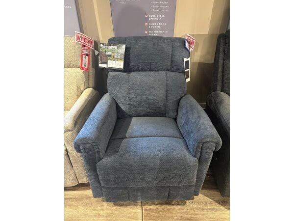 Classic Fabric Perfect Match Gliding Recliner in Nocturne